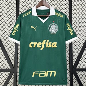 Nova Camisa Palmeiras 1 Todos Patrocínios Torcedor Masculina 2024 / 2025