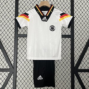 Kit Infantil Alemanha 1 Retrô Camisa e Short 1992