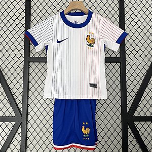 Novo Kit Infantil frança 2 Camisa e Short 2024 / 2025