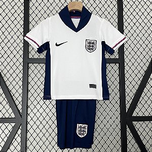 Novo Kit Infantil Inglaterra 1 Camisa e Short  2024