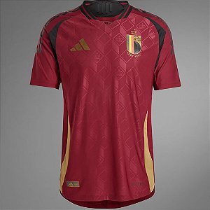 Nova Camisa Bélgica 1 Eurocopa Torcedor Masculina 2024