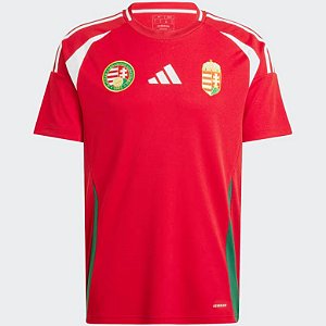 Nova Camisa Hungria 1 Eurocopa Torcedor Masculina 2024