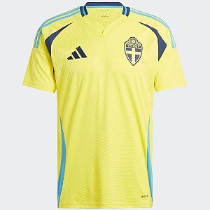 Nova Camisa Suécia 1 Torcedor Masculina 2024 / 2025