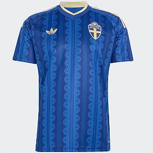Nova Camisa Suécia 2 Torcedor Masculina 2026 - COPA DO MUNDO
