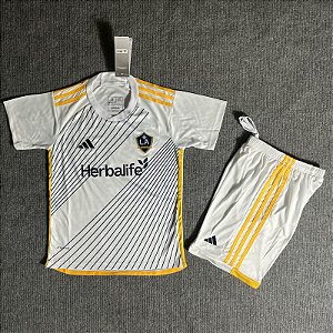 Novo Kit Infantil La Galaxy 1 Camisa e Short 2024 / 2025