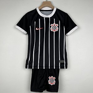 Novo Kit Infantil Corinthians 2 Camisa e Short  2023 / 2024