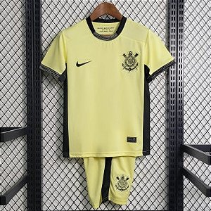 Novo Kit Infantil Corinthians 3 Camisa e Short  2023 / 2024