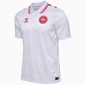 Nova Camisa Dinamarca 2 Eurocopa Torcedor Masculina 2024