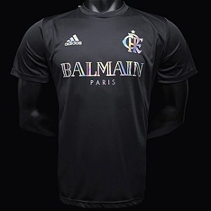 Camisa Casual Flamengo Balmain Preta
