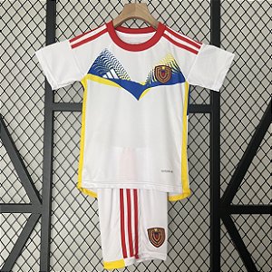 Novo Kit Infantil Venezuela 2 Copa America Camisa e Short 2024