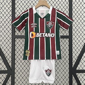 Novo Kit Infantil Fluminense 1 Camisa e Short 2024 / 2025