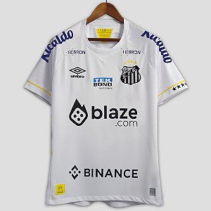 Nova Camisa Santos 1 Com Todos Patrocínios Torcedor Masculina 2023 / 2024