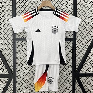 Novo Kit Infantil Alemanha 1 Eurocopa Camisa e Short  2024 / 2025