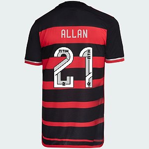Nova Camisa Flamengo 1 Allan 21 Torcedor 2024 / 2025