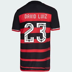 Nova Camisa Flamengo 1 David Luiz 23 Torcedor 2024 / 2025