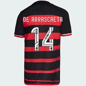 Nova Camisa Flamengo 1 De Arrascaeta 14 Torcedor 2024 / 2025