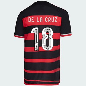 Nova Camisa Flamengo 1 De La Cruz 18 Torcedor 2024 / 2025