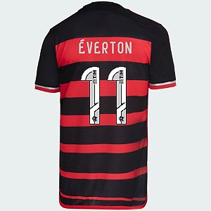 Nova Camisa Flamengo 1 Éverton 11 Torcedor 2024 / 2025