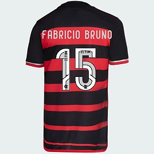 Nova Camisa Flamengo 1 Fabricio B. 15 Torcedor 2024 / 2025