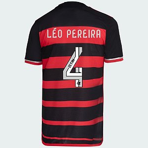 Nova Camisa Flamengo 1 Léo Pereira 4 Torcedor 2024 / 2025