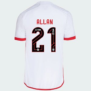 Nova Camisa Flamengo 2 Allan 21 Torcedor 2024 / 2025