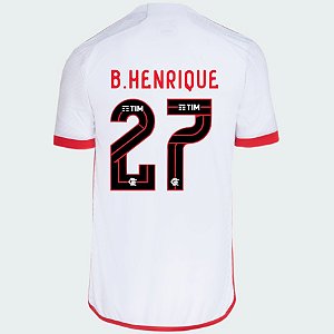 Nova Camisa Flamengo 2 B. Henrique 27 Torcedor 2024 / 2025
