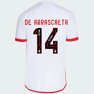 Nova Camisa Flamengo 2 De Arrascaeta 14 Torcedor 2024 / 2025