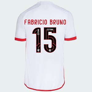 Nova Camisa Flamengo 2 Fabricio B. 15 Torcedor 2024 / 2025