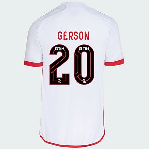 Nova Camisa Flamengo 2 Gerson 20 Torcedor 2024 / 2025