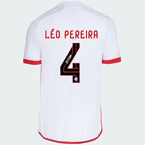 Nova Camisa Flamengo 2 Léo Pereira 4 Torcedor 2024 / 2025