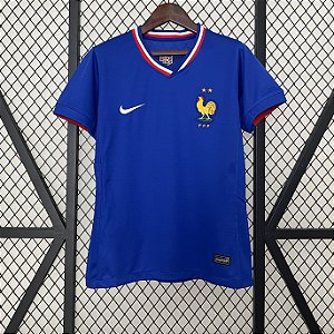 Nova Camisa Feminina França 1 Eurocopa 2024