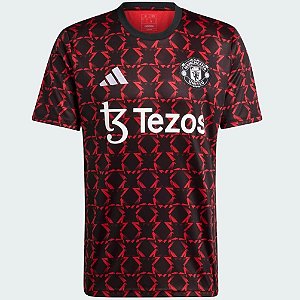 Nova Camisa Manchester United Pré-Match Torcedor Masculina 2024 / 2025