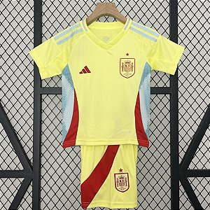 Novo Kit Infantil Espanha 2 Camisa e Short 2024 / 2025