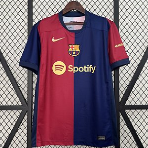 Nova Camisa Barcelona 1 Torcedor Masculina 2024 /2025