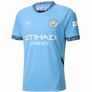 Nova Camisa Manchester City 1 Torcedor Masculina 2024 / 2025