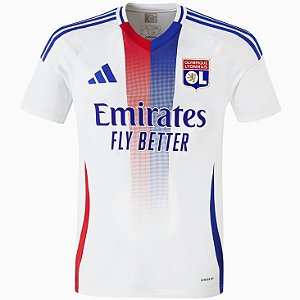 Nova Camisa Lyon 1 Branca Torcedor Masculina 2024 / 2025