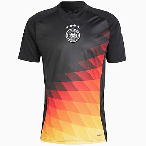 Nova Camisa Alemanha Pré-Match Eurocopa Torcedor Masculina 2024
