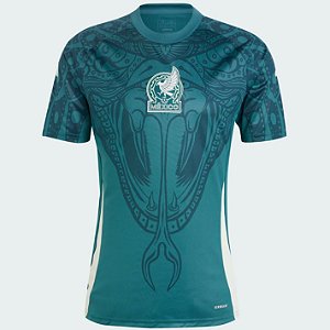 Nova Camisa Mexico Pré-Match Torcedor Masculina 2024 / 2025
