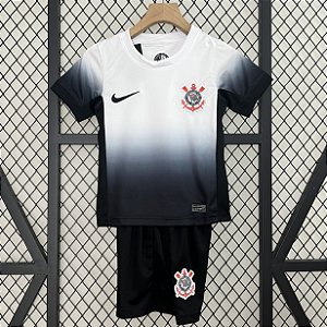 Novo Kit Infantil Corinthians 1 Camisa e Short  2024 / 2025