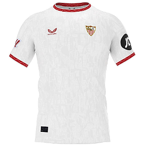 Nova Camisa Sevilla 1 Branca Torcedor Masculina 2024 / 2025