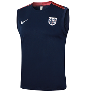 Nova Regata Inglaterra Azul Escuro Treino Torcedor Masculina 2024 / 2025