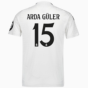 Nova Camisa Real Madrid 1 Arda Güler 15 Torcedor 2024 / 2025