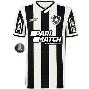 Nova Camisa Botafogo 1 Com Patch Libertadores E Todos Patrocinios Torcedor Masculina 2024 / 2025