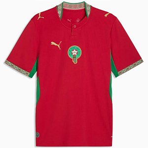 Nova Camisa Marrocos 1 Torcedor Masculina 2026 - COPA DO MUNDO