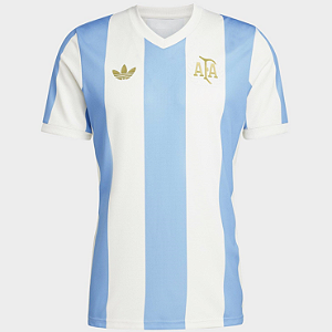Nova Camisa Argentina Edição Especial 50 anos Torcedor Masculina