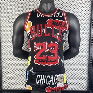 Regata Basquete NBA Chicago Bulls Jordan 23 Edição Especial Jogador Silk