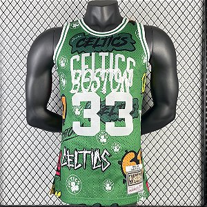 Regata Basquete NBA Boston Celtics Bird 33 Edição Especial Jogador Silk