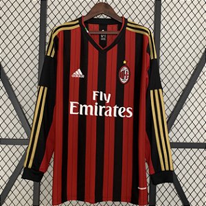 Camisa Manga Comprida Milan 1 Retrô 2013 / 2014