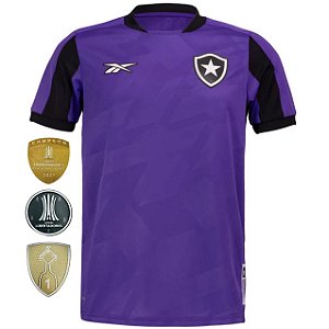 Nova Camisa Botafogo Goleiro 3 Patch Libertadores Torcedor Masculina 2024 / 2025