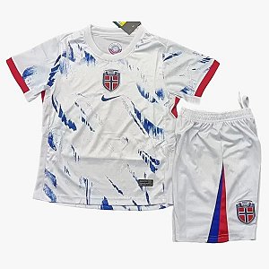 Novo Kit Infantil Noruega 2 Camisa e Short 2024 / 2025